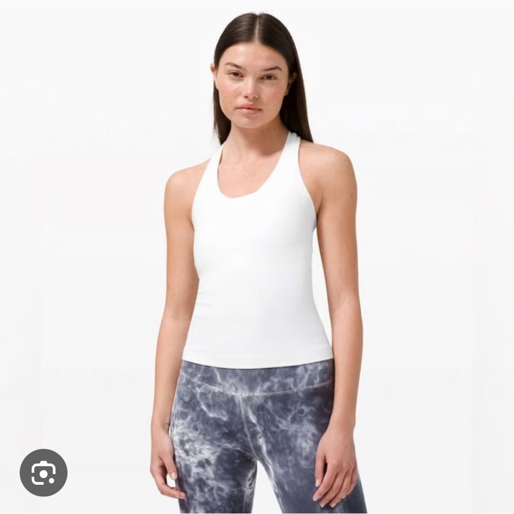 White cool racerback tank Lululemon